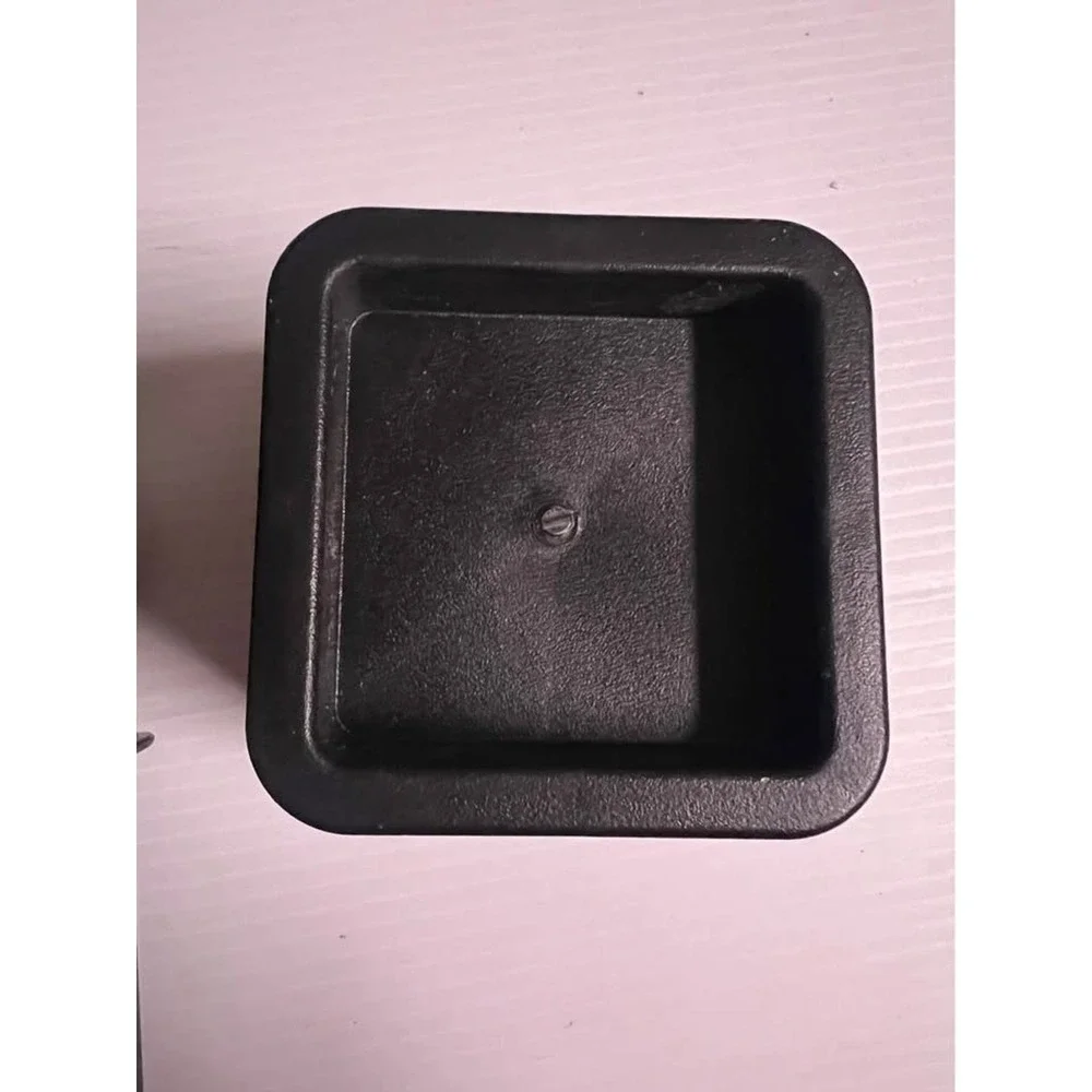 Black Plastic Furniture Risers Set of 6 Square Bed Desk Table Lifts Heavy Duty